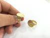 Raw Brass Adjustable Ring Blank (20mm Blank)  G3919