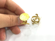 Raw Brass Adjustable Ring Blank (20mm Blank) G3920