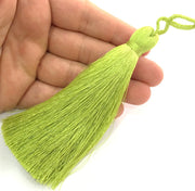 Green Yellow  Tassel ,   Large Thick  113 mm - 4.4 inches   G3880