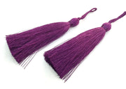 2 pcs (78 mm - 3 inches)  Dark Purple  Tassel   G12236