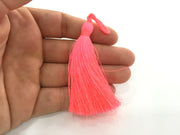 2 Neon Pink Tassel Thread Tassel 2 pcs (78 mm - 3 inches)  G9599