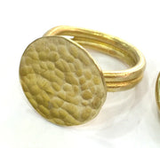 Raw Brass Adjustable Ring Blank (20mm Blank)  G3894