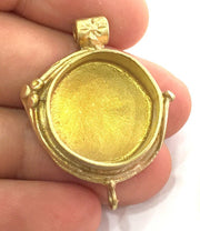Raw Brass  Bezel Settings, (20mm blank) Cabochon Base,Mountings G3900