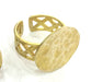 Raw Brass Adjustable Ring Blank  (20mm Blank) G3907