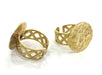 Raw Brass Adjustable Ring Blank  (20mm Blank) G3907