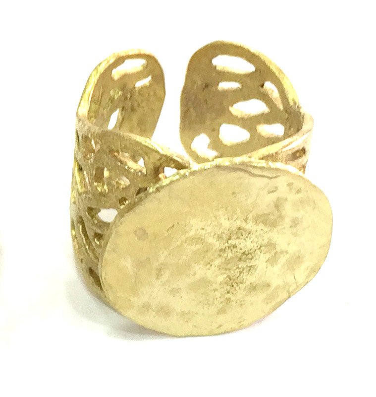 Raw Brass Adjustable Ring Blank (20mm Blank) G3916