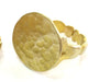 Raw Brass Adjustable Ring Blank (20mm Blank)  G3919
