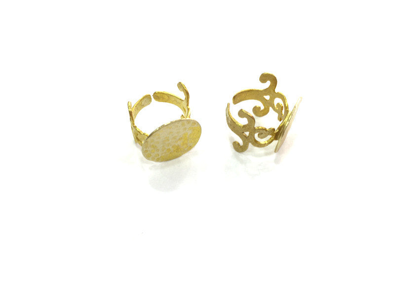 Raw Brass Adjustable Ring Blank (20mm Blank) G3920