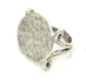 Adjustable Ring Blank, (20 mm blank) Antique Silver Plated Brass G3954