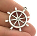 2 Silver Charms Antique Silver Plated Charm 27 mm G13816