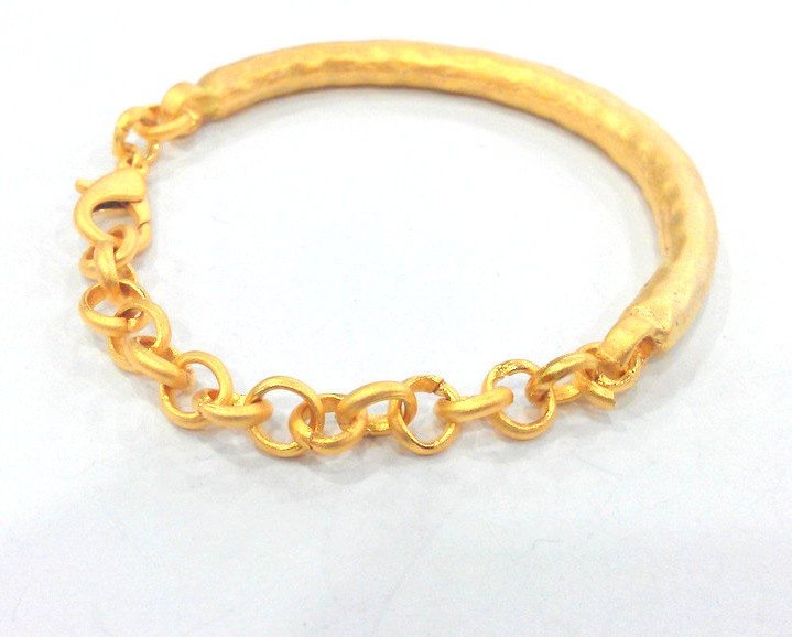 Gold Plated Bracelet Components Bangles Findings For Your Craft ,   G10803