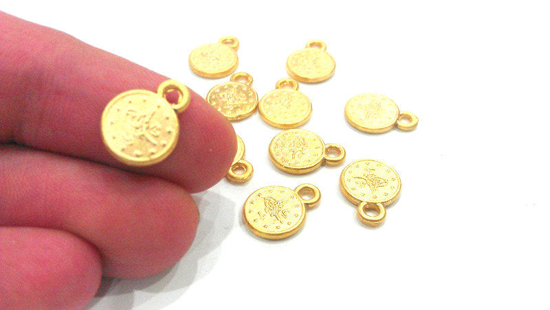 4 Pcs Gold Plated Ottoman Signature Charms  G273