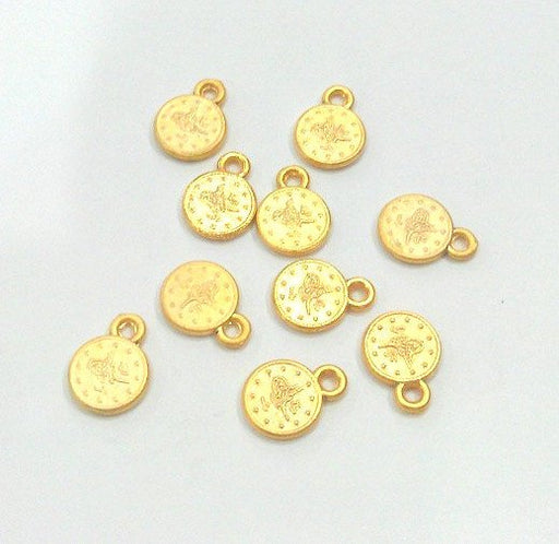 4 Pcs Gold Plated Ottoman Signature Charms  G273