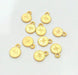 4 Pcs Gold Plated Ottoman Signature Charms  G273