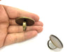 5 Antique Bronze Ring Blank Base Bezel Settings Cabochon Base Mountings Adjustable Cameo Setting 5 Pcs (40x30mm) G3985