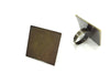 5 Pcs (30mm) Antique Bronze Plated Brass Adjustable Ring Blank G3986