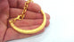 10 Pcs. Bracelet  Components Findings For Your Craft ,  Gold Plated Metal   G10803