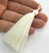 2 Cream Tassel (78 mm - 3 inches)  G9469