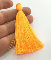 2 Neon Orange Tassel (78 mm - 3 inches)   G9607