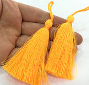 2 Neon Orange Tassel (78 mm - 3 inches)   G9607