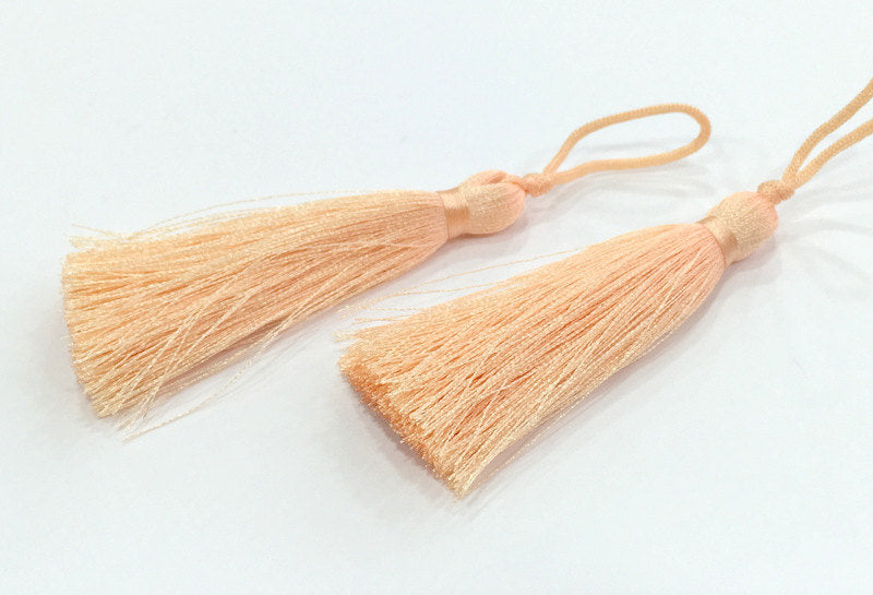 2 pcs  Light Salmon Tassel (78 mm - 3 inches)   G13621
