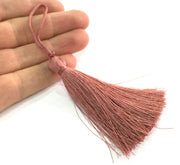 2 pcs  Dark Salmon Tassel (78 mm - 3 inches)   G11174