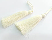 2 Cream Tassel (78 mm - 3 inches)  G9469