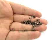 50 Pcs (6 mm) Antique Copper   strong jump ring ,  18 guage  G17569
