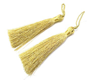 2 pcs (78 mm - 3 inches)  Gold Tassel ,   G13917