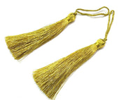 2 pcs (78 mm - 3 inches) Bright  Gold Tassel    G12661
