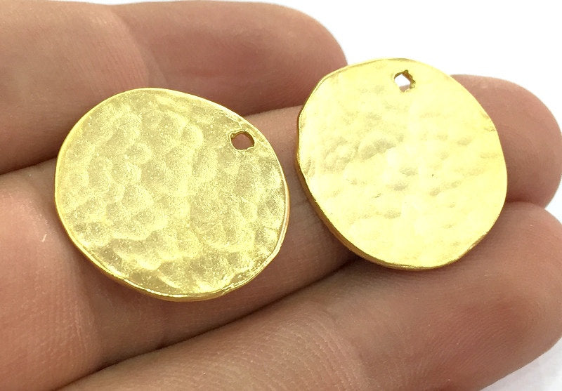 2 Gold Plated Charm  2 Pcs (22mm)   G4138