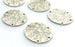 4 Antique Silver Plated Brass  Charms 20mm  G13366