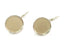 10 Pcs (5 set) 18mm Silver Brass Earring  Blank   G4167