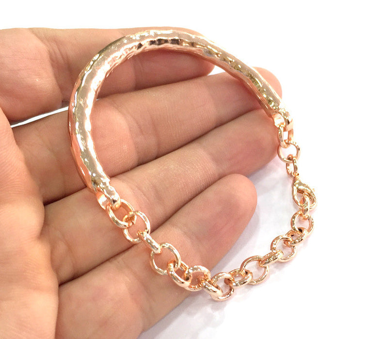 Rose Gold Plated Bracelet Components Bangles Findings For Your Craft  G4260