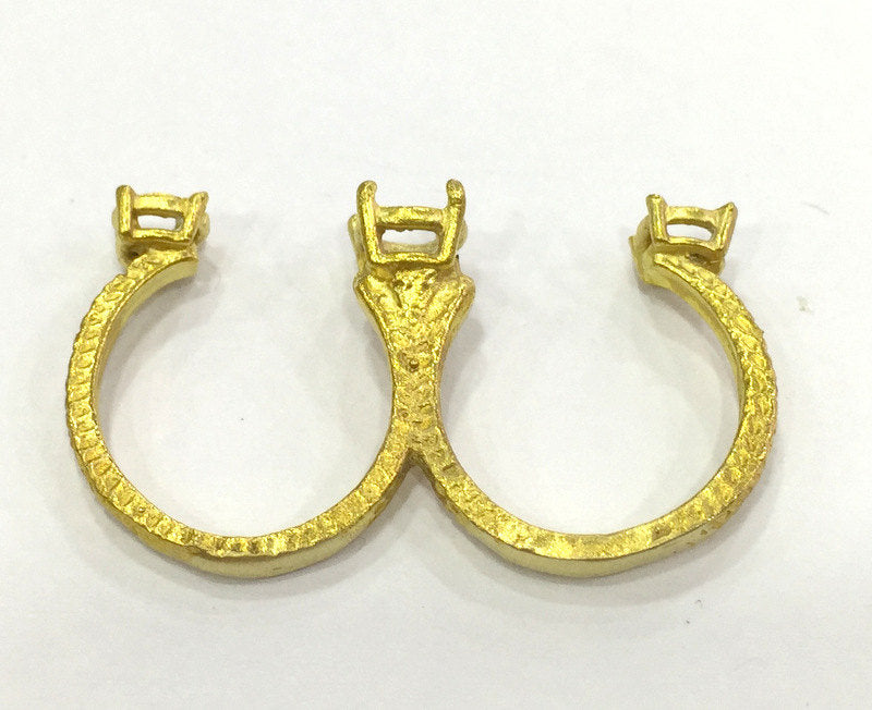 Raw Brass Adjustable Ring Blank  (4mm and 5mm Blank) G4382