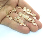10 Rose Gold Ottoman Signature Charms , Rose Gold Plated 10 Pcs (8 mm)  G4357