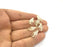 Hand Charms Rose Gold Hand Charms 4 Pcs (20x10 mm)  , Rose Gold Plated Brass  G4375