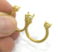 Raw Brass Adjustable Ring Blank  (4mm and 5mm Blank) G4382
