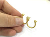 Raw Brass Adjustable Ring Blank  (4mm and 5mm Blank) G4382