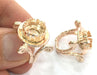 Adjustable Ring Blank, (10 mm blank) Rose Gold Plated Brass G4388