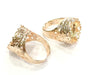 Adjustable Ring Blank, (16 mm blank) Rose Gold Plated Brass G4393