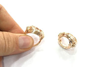 Adjustable Ring Blank, (18 mm blank) Rose Gold Plated Brass G4400