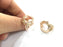 Adjustable Ring Blank, (18 mm blank) Rose Gold Plated Brass G4400