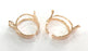 Adjustable Ring Blank Setting,  Rose Gold Plated Brass G4413