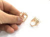 Adjustable Ring Blank, (20 mm blank) Rose Gold Plated Brass G4416