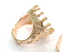 Adjustable Ring Blank, (20 mm blank) Rose Gold Plated Brass G4416