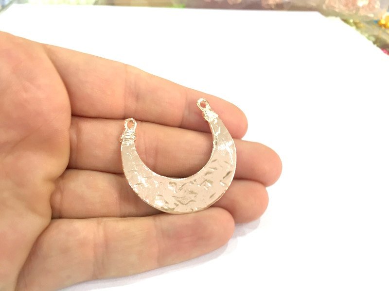 Rose Gold Plated Brass Pendant 42x40mm G4435