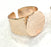 Adjustable Ring Blank, (15 mm blank) Rose Gold Plated Brass G4411
