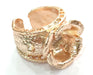Adjustable Ring Blank, (12 mm blank) Rose Gold Plated Brass G4419