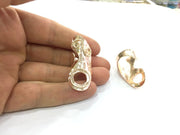 Adjustable Ring Blank, (12 mm blank) Rose Gold Plated Brass G4423